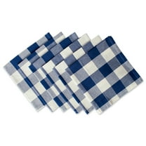 DII Buffalo Check Cotton 20x20" Napkin Set/6