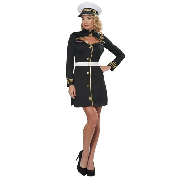 Navy Captain Adult Costume (Black)