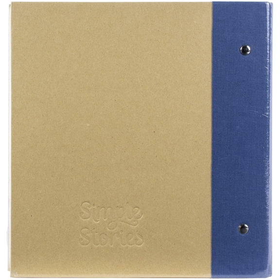 Navy Cardboard Snap Binder 6x8 1 Pack