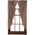 thumbnail image 1 of Navy Check Scalloped Prairie Curtains, 1 of 3