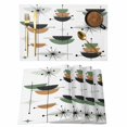 thumbnail image 1 of Navy Color Block Boho Placemats Set of 8, Abstract Bohemian Geometric Placemats for Dining Table, Place Mats for Kitchen Tabletop, Waterproof Wipeable Dining Table Mats Set, 1 of 9
