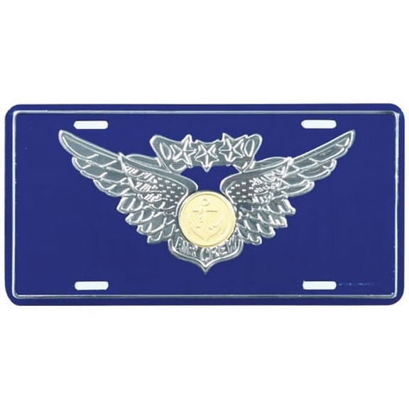 Navy Combat Aircrew Embossed License Plate