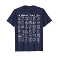 thumbnail image 1 of Navy Coping Skills Mental Health Awareness Teacher T-Shirt for Educational Support, 1 of 5