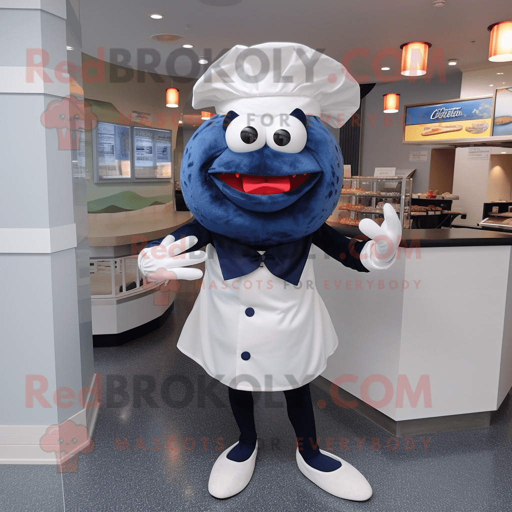 Navy Crab Cakes REDBROKOLY mascot costume character dressed with a ...