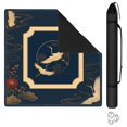 thumbnail image 1 of Navy Crane Floral Mahjong Mat 31.5x31.5 Inch | Non-Slip And Noise Reduction Mah Jong Table Mat Cover with Carrying Bag For Mahjong Lovers, Poker, Board Games And Dominoes, 1 of 7