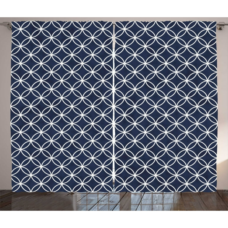 Ambesonne Quatrefoil Shower Curtain, Age-Old Trellis Pattern in