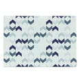 thumbnail image 1 of Navy Cutting Board, Abstract Ikat Primitive Ethnic Chevron Zigzag Folk Traditional Image, Decorative Tempered Glass Cutting and Serving Board, Large Size, Slate Blue Purple White, by Ambesonne, 1 of 1
