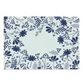 thumbnail image 1 of Navy Cutting Board, Botanical Beauty Flower Branches Ferns Leaves Bushes Spring Themed Illustration, Decorative Tempered Glass Cutting and Serving Board, Large Size, Indigo White, by Ambesonne, 1 of 1