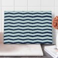 thumbnail image 1 of Navy Cutting Board, Chevron Twisty Pattern in Nautical Style Tones Ocean Sea Life Cottage House Design, Decorative Tempered Glass Cutting and Serving Board, Large Size, Indigo White, by Ambesonne, 1 of 5