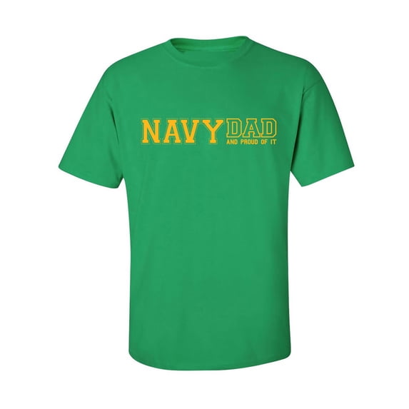 Navy Dad And Proud Of It Adult Short Sleeve T-shirt