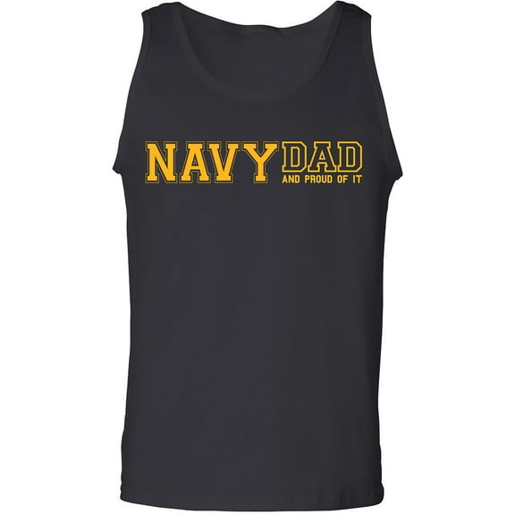 Navy Dad And Proud Of It Adult Tank Top