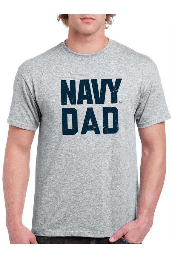 Navy Dad Men T-Shirt, Male 3X-Large