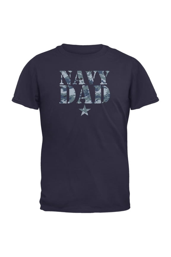 Navy Dad Navy Adult T-Shirt - Small
