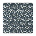 thumbnail image 1 of Navy Daisy Flower Floral Pattern Square Fitted Tablecloth with Elastic Edge,Square Table Cover,Washable Elastic Table Cover for Home Kitchen Party Decor 34"x34", 1 of 6