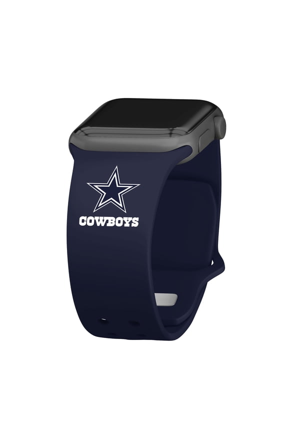Navy Dallas Cowboys Logo Silicone Apple Watch Band