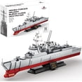 thumbnail image 1 of Navy Destroyer Building Block Set – 612 Pieces - Building Block Set for Kids and Adults - Compatible with All Building Bricks, 1 of 4