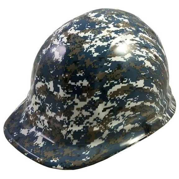 Navy Digital Camo Hydro Dipped Hard Hats Cap Style with 4 Pt Suspension