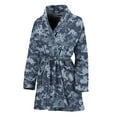 thumbnail image 1 of Navy Digital Camo Pattern Women Bathrobe One Size Univeral Fits, Camo Camouflage Fashion Lightweight Plush Fleece Long Robe For Women, 1 of 3