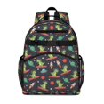 thumbnail image 1 of Navy Dinosaurs Space Surfing Pattern Cute School Backpack Bag for School with Padded Back and Adjustable Shoulder Straps 15.25"x11.5"x5.25", 1 of 5