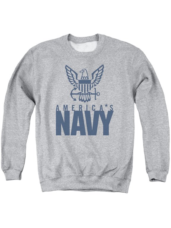 Navy - Eagle Logo - Crewneck Sweatshirt - Small