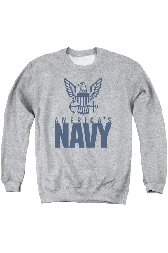 Navy - Eagle Logo - Crewneck Sweatshirt - X-Large