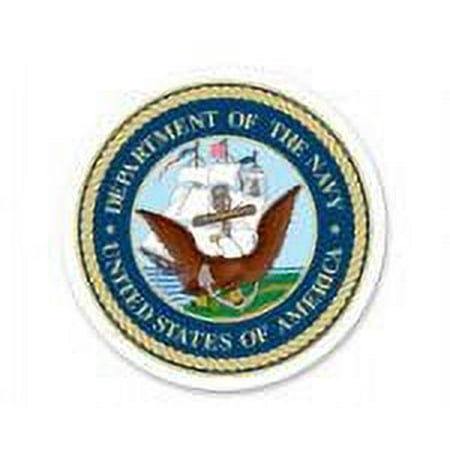 Navy Emblem 7inch Round Edible Photo Image Cake Decoration