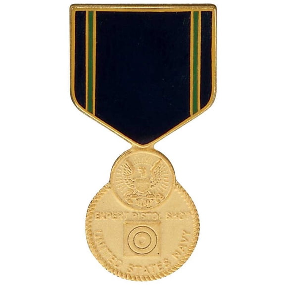 Navy Expert Pistol Military Medal Hat Pin
