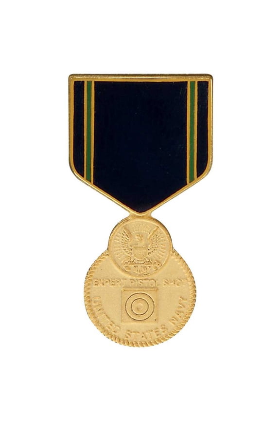Navy Expert Pistol Military Medal Hat Pin