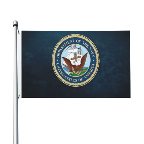 Navy Flags for Yard Outside Decorations 3x5 Ft Double Sided for Home Indoor Outdoor Lawn Balcony Corridor Party