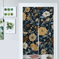 thumbnail image 1 of Navy Floral Textile Design Pattern Door Curtain Nordic Living Room DoorCurtain Porch Partition Curtain Kitchen Rative Half Curtain, 1 of 4