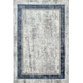 thumbnail image 1 of Navy Framed Area Rugs for Living Room Washable Rugs Boho Moroccan Area Rug Soft Neutral Geometric Bohemian Carpet Distressed Indoor Rug for Bedroom Dining Room Office Foldable Nonslip Rug, 1 of 9