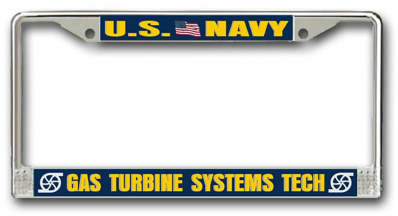 Navy Gas Turbine Systems Tech GS Chrome License Plate Frame