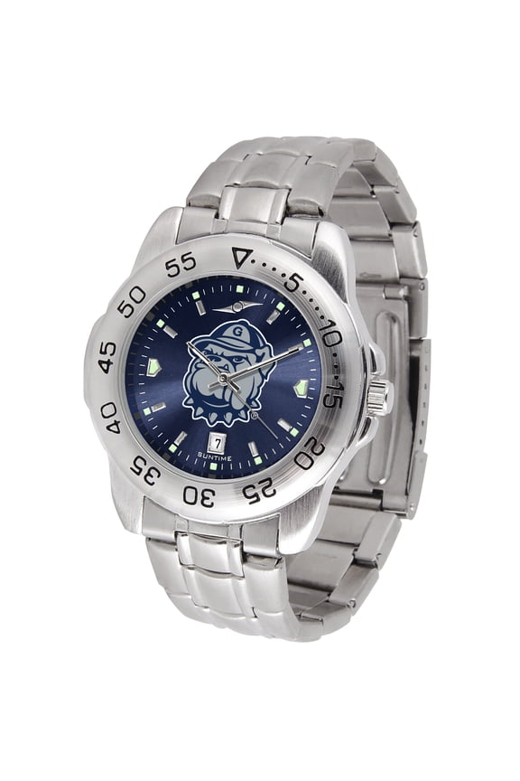 Navy Georgetown Hoyas Sport Steel AnoChrome Watch