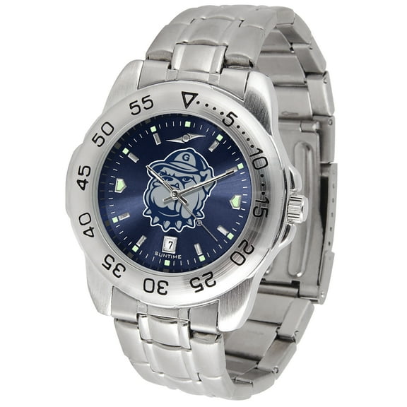 Navy Georgetown Hoyas Sport Steel AnoChrome Watch