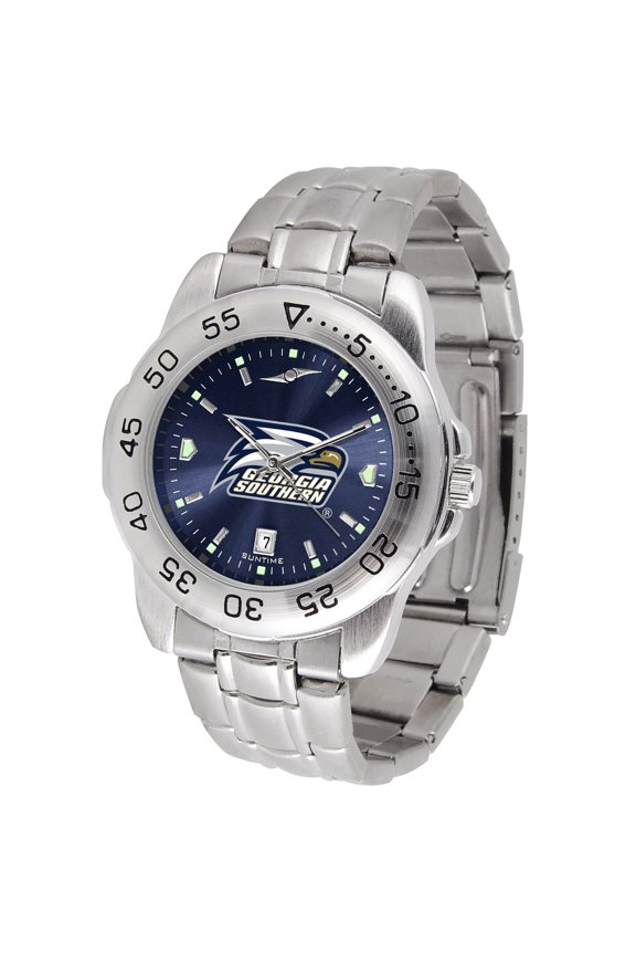 Navy Georgia Southern Eagles Sport Steel AnoChrome Watch