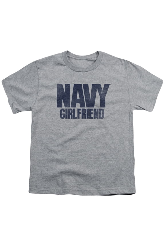 Navy - Girlfriend - Youth Short Sleeve Shirt - X-Large