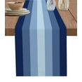 thumbnail image 1 of Navy Gradient Stripe Table Runner Kitchen Xmas Decoration Tablecloth Home Party Table Cover 4/6PCS Placemats, 1 of 6