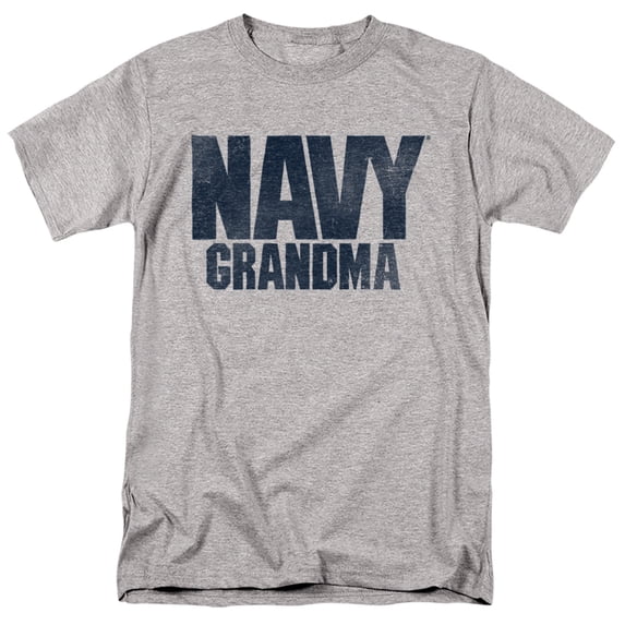 US Navy Grandma Mother's Day Unisex Adult T Shirt (5X-Large) Athletic Heather