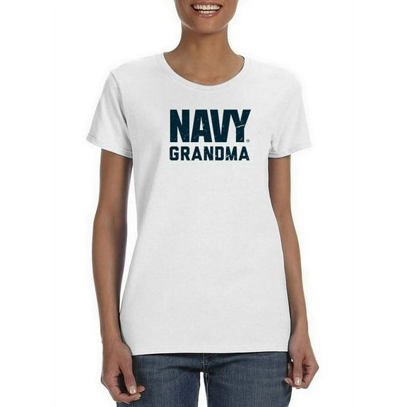 Navy Grandma Women T-Shirt, Female x-Large