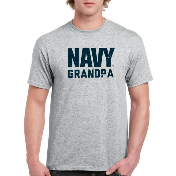 Navy Grandpa Men T-Shirt, Male 3X-Large