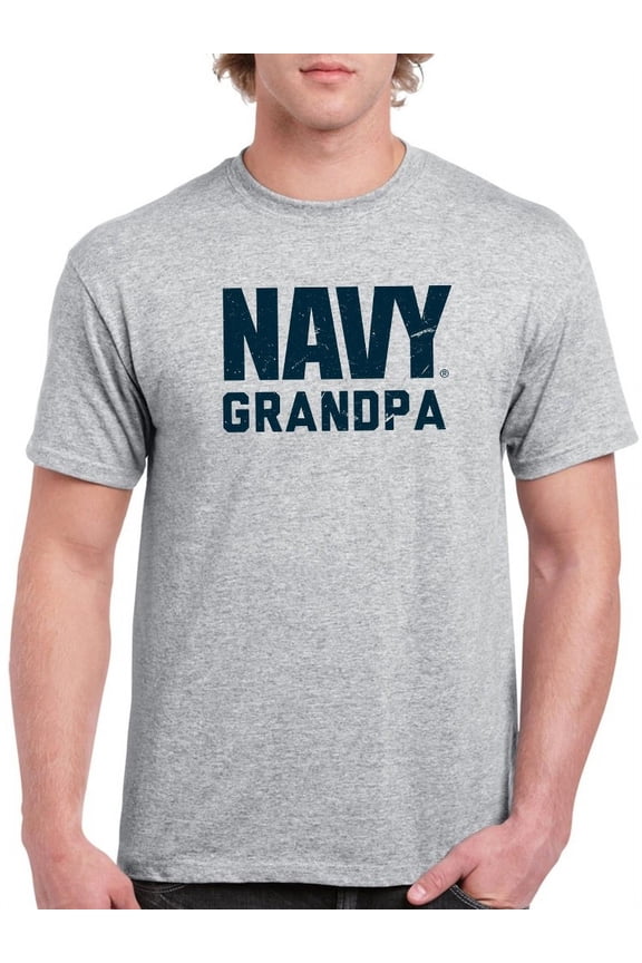Navy Grandpa Men T-Shirt, Male 3X-Large