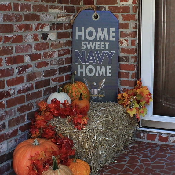 Navy Home Sweet Home Hanging Tag Sign
