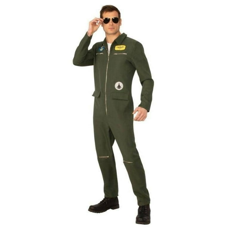 Navy Hotshot Adult Costume Top Gun Maverick Jumpsuit Navy Hotshot Adult Costume Top Gun Maverick Jumpsuit