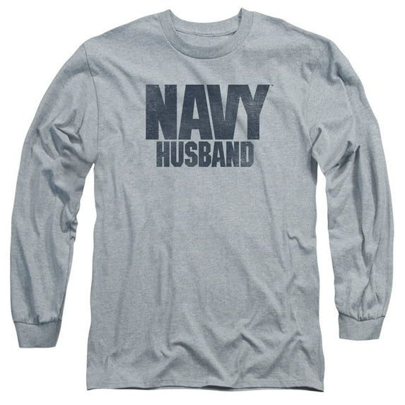 Navy Husband Mens Long Sleeve Shirt