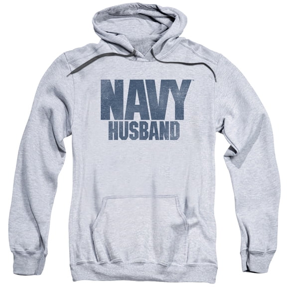 Navy - Husband - Pull-Over Hoodie - Medium