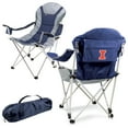 thumbnail image 1 of Navy Illinois Fighting Illini Reclining Camp Chair, 1 of 3