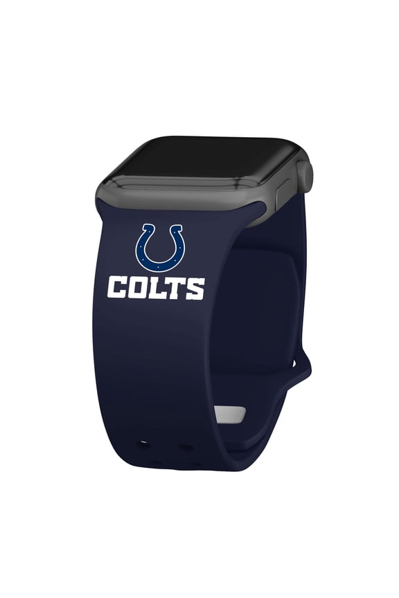Navy Indianapolis Colts Silicone Apple Watch Band