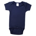 thumbnail image 1 of Navy Interlock Short Sleeve Bodysuit Onezie, 1 of 2
