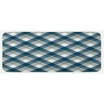 thumbnail image 1 of Navy Kitchen Mat, Abstract Checkered Tartan Geometric Classic Squares with Scottish Effects, Plush Decorative Kitchen Mat with Non Slip Backing, 47" X 19", Dimgrey White Dark Blue, by Ambesonne, 1 of 1