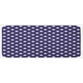 thumbnail image 1 of Navy Kitchen Mat, Bunch of Star USA American Flag Proud National Graphic Design, Plush Decorative Kitchen Mat with Non Slip Backing, 47" X 19", Purple White, by Ambesonne, 1 of 1